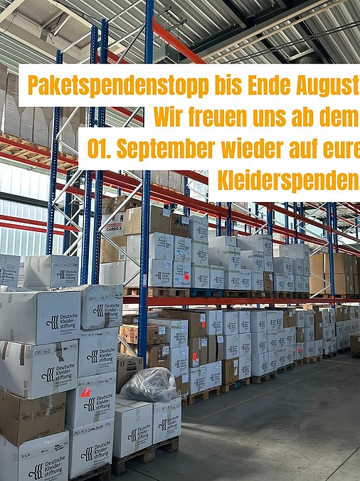 🧡📦 Wow, ihr seid der Wahnsinn!

So viele Textilspenden sind im August bei uns eingegangen, dass wir erstmal etwas Zeit...